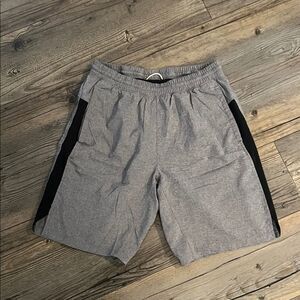 All in Motion Gray and Black Athletic Shorts